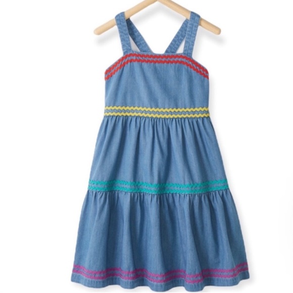 Hanna Andersson Other - NWT Hanna Andersson 85(2T) Ric Rac Chambray tiered dress